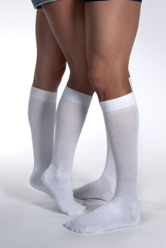 Jobst Medical Legwear Activewear Knee High Socks - Cool White. Large