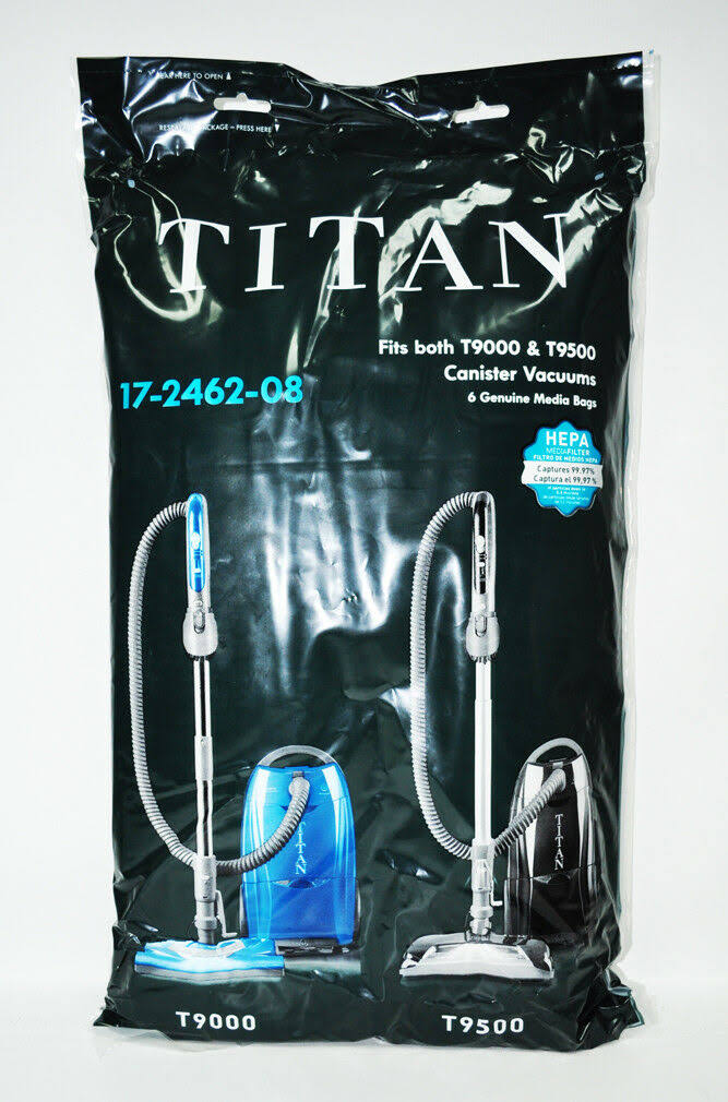 Titan T9000 and T9500 Canister HEPA Vacuum Bags