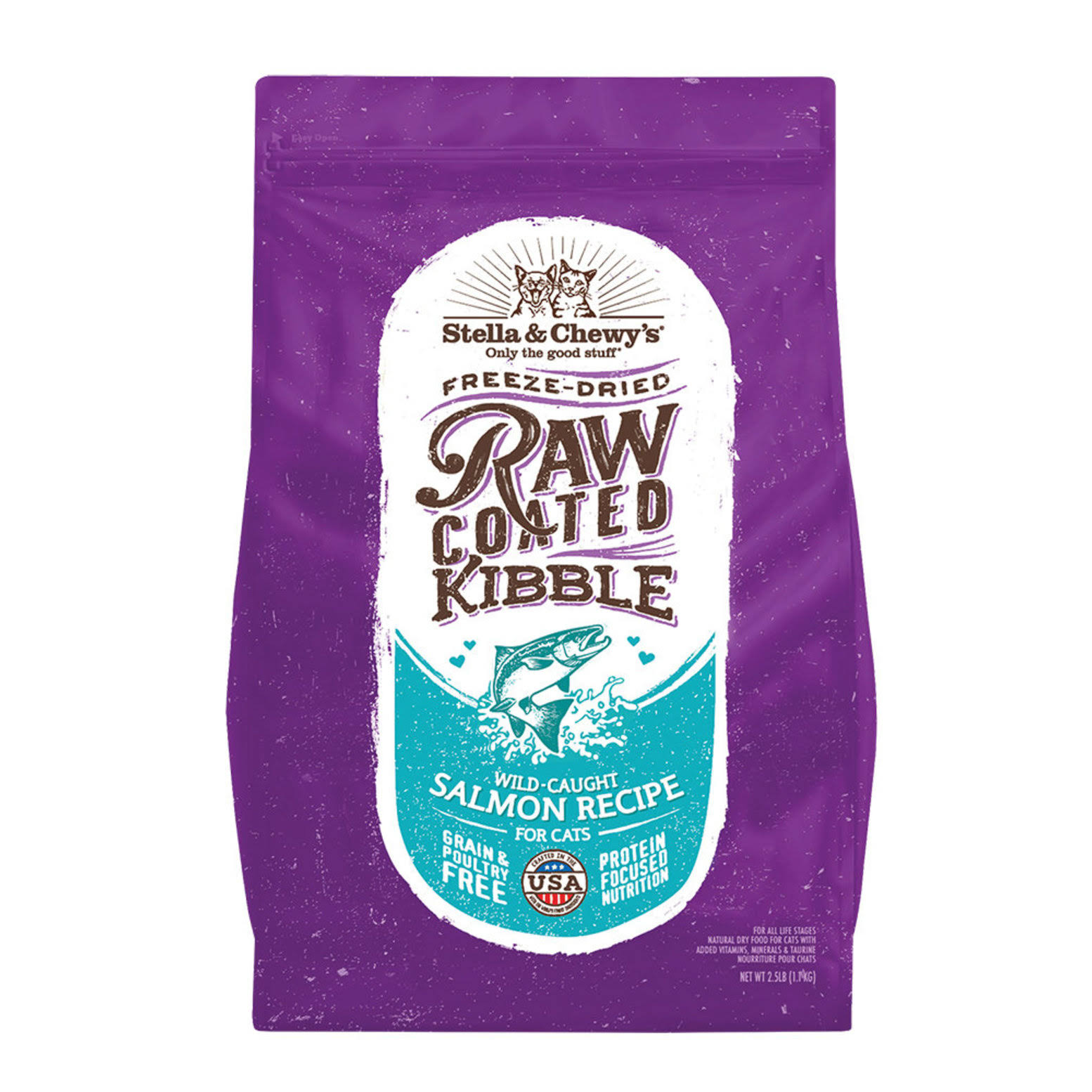 Stella & Chewy's - Raw Coated Kibble Wild-Caught Salmon Recipe (Dry Cat Food) 5lb