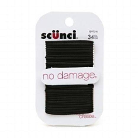 Scunci No Damage Hair Elastics Small Black - 34 Count - Stadium Thriftway - Delivered by Mercato