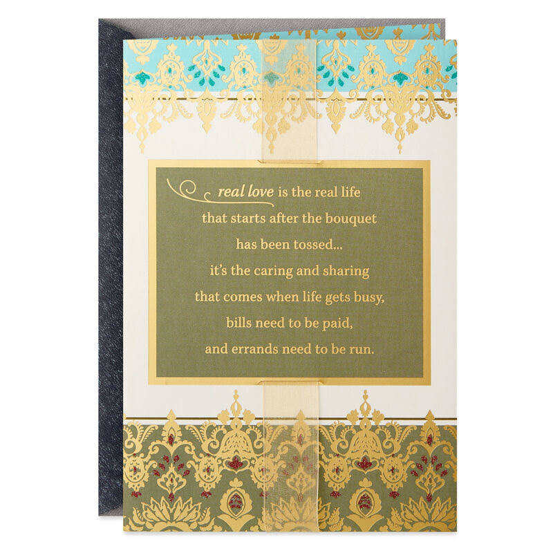 Hallmark Wedding Card, Real Love, Real Life Wedding Card