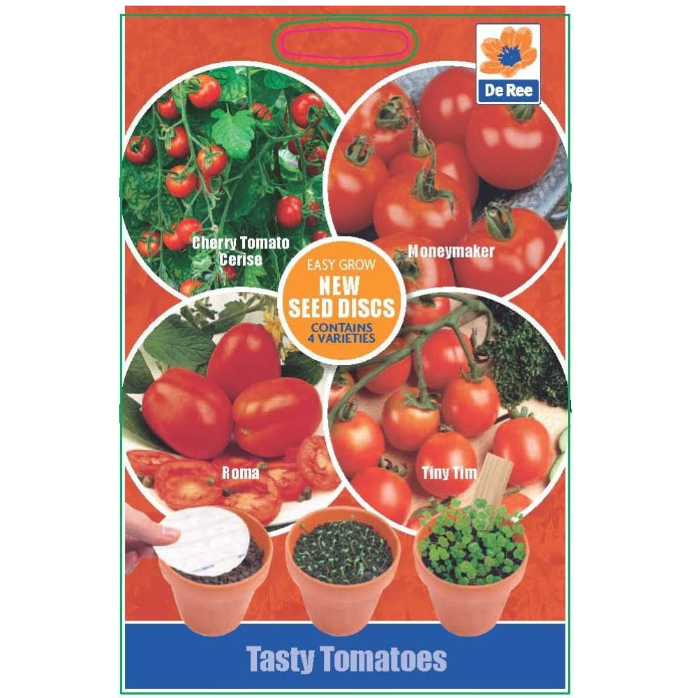 Pack of Tasty Tomatoes Garden Vegetable Seed Discs