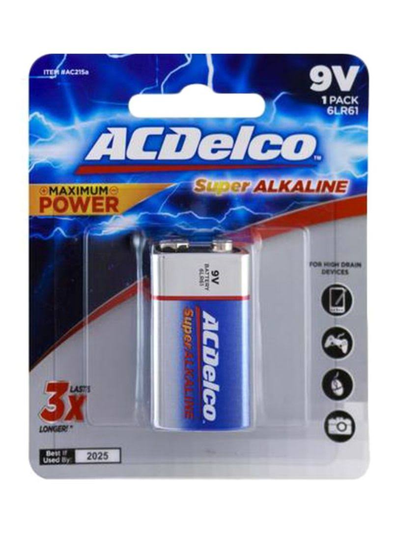 Ac Delco AC215 Maximum Power Alkaline Battery - 9V