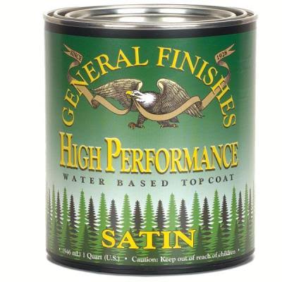 General Finishes High Performance Water Based Topcoat - Satin, 0.946L
