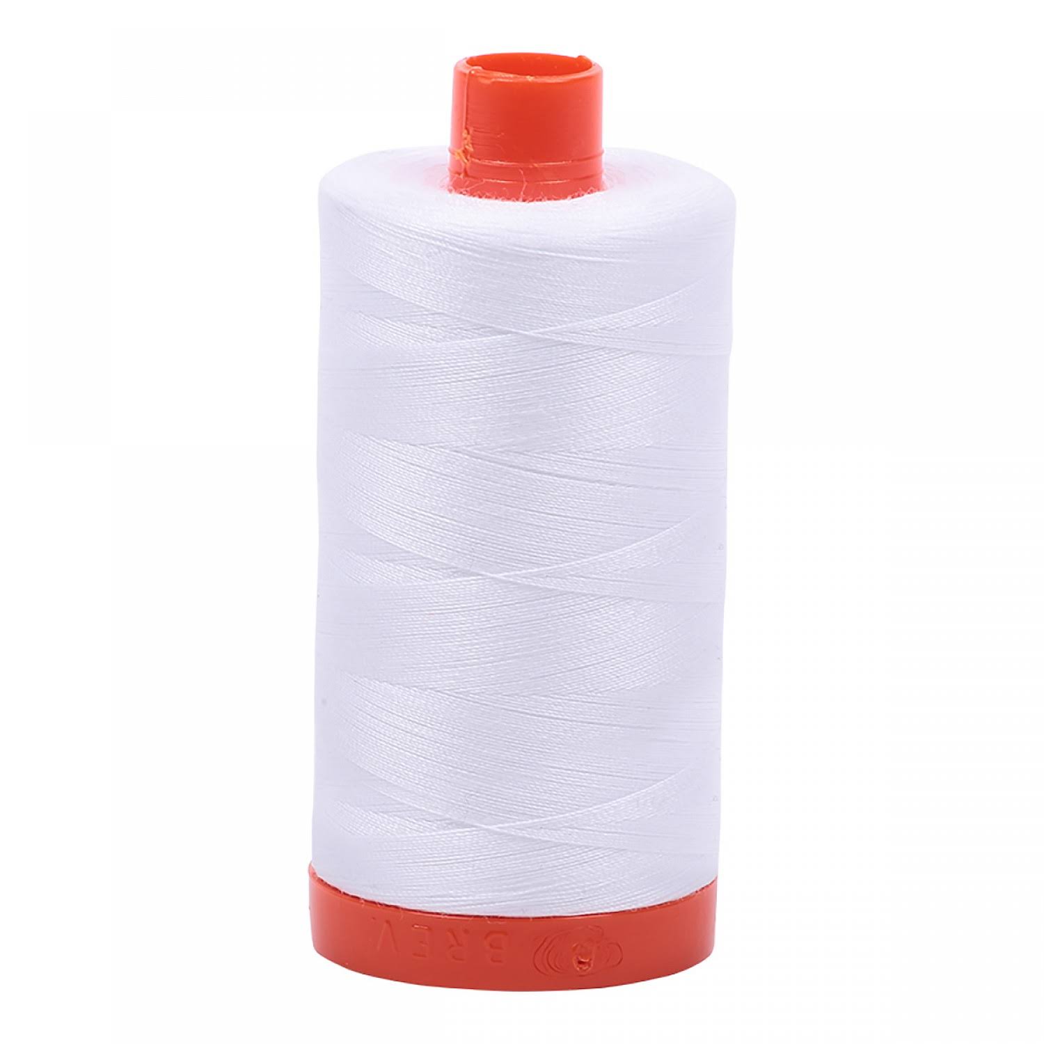 Aurifil Mako Cotton Thread - White, 1422yd