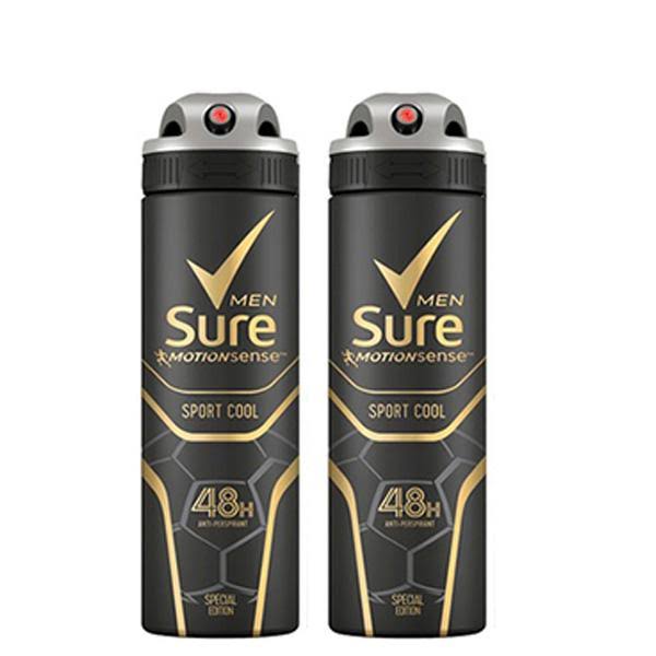 Sure Men Twin Pack Active Dry Sport Cool by dpharmacy