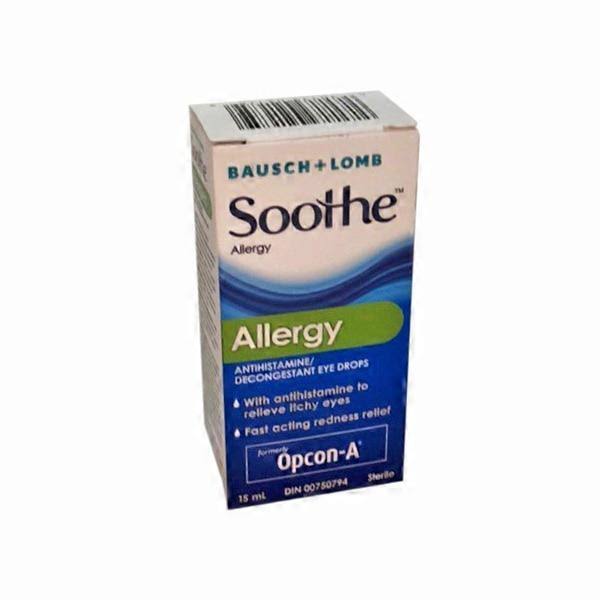 Bausch and Lomb Soothe Opcon A Allergy Eye Drops - 15ml