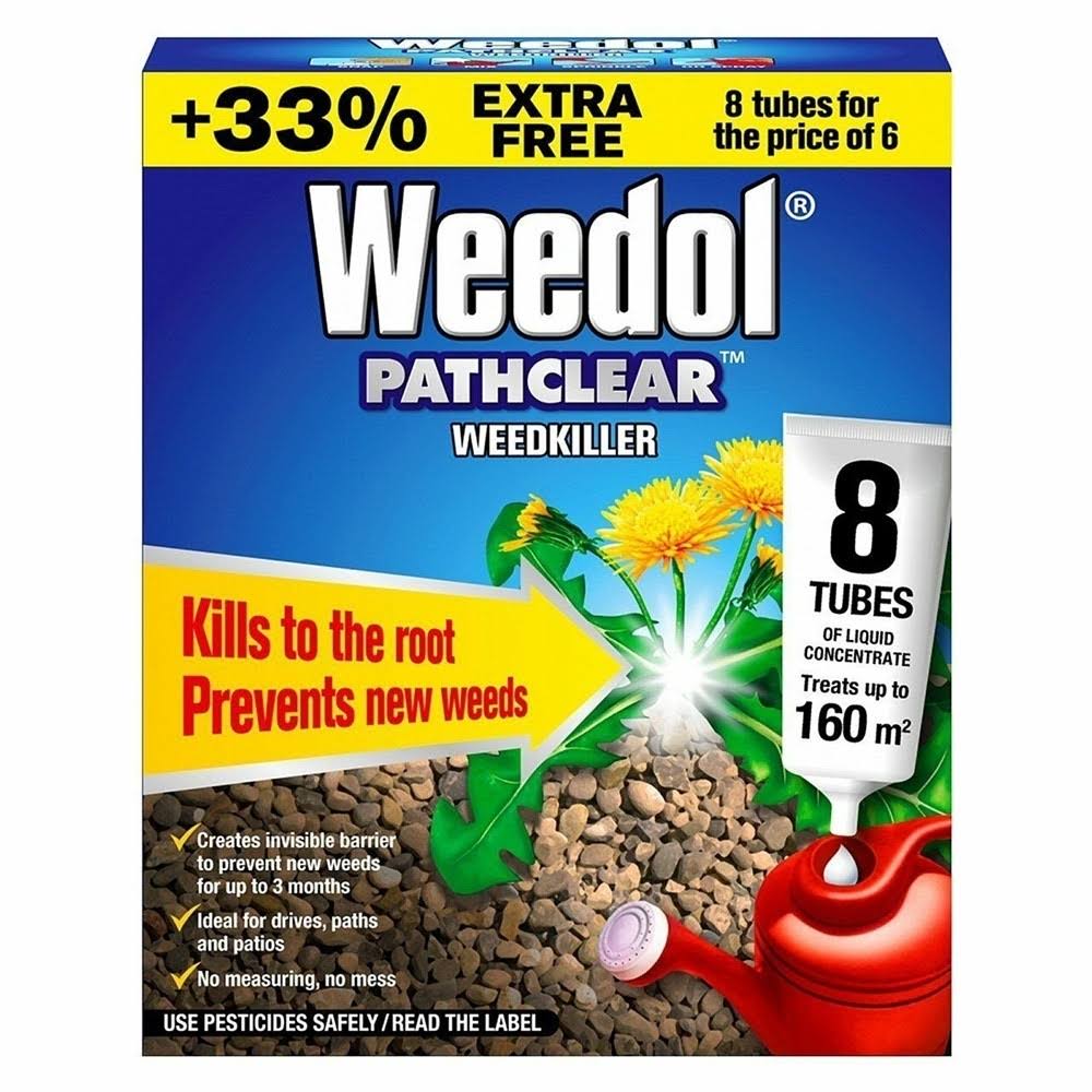 Weedol Pathclear Weedkiller - 8 Tubes, 18ml