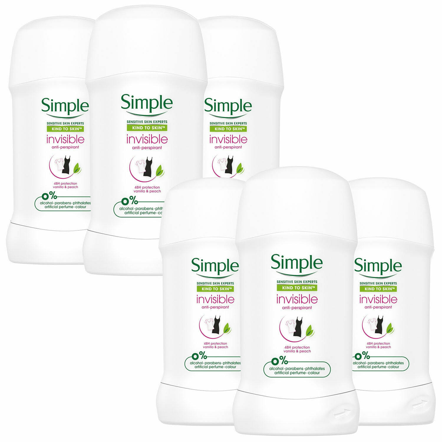Simple Invisible Anti Perspirant Deodorant Stick - 40ml