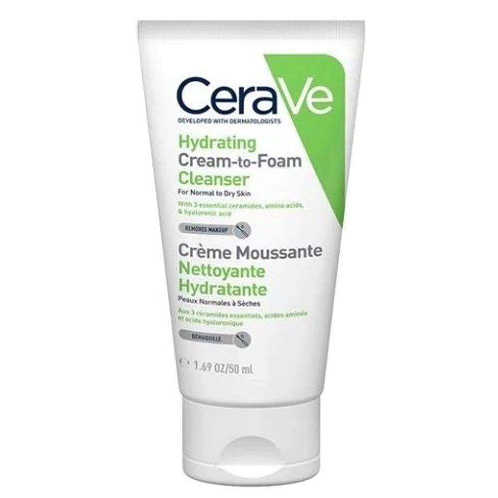 CeraVe Hydrating Cream To Foam Cleanser 50ml *NEW &Sealed