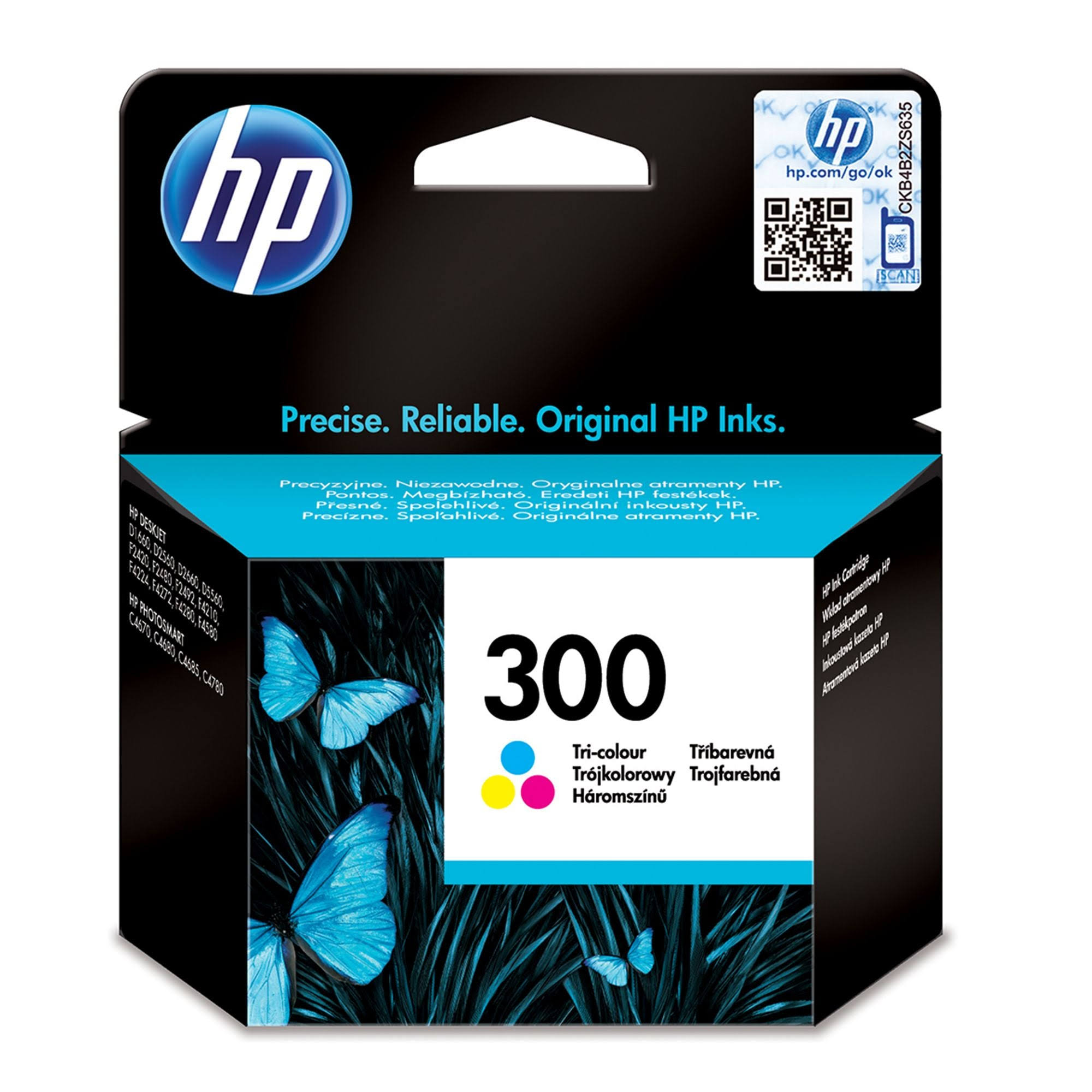 HP Printer Ink Cartridge - 300, Colour (CMY)