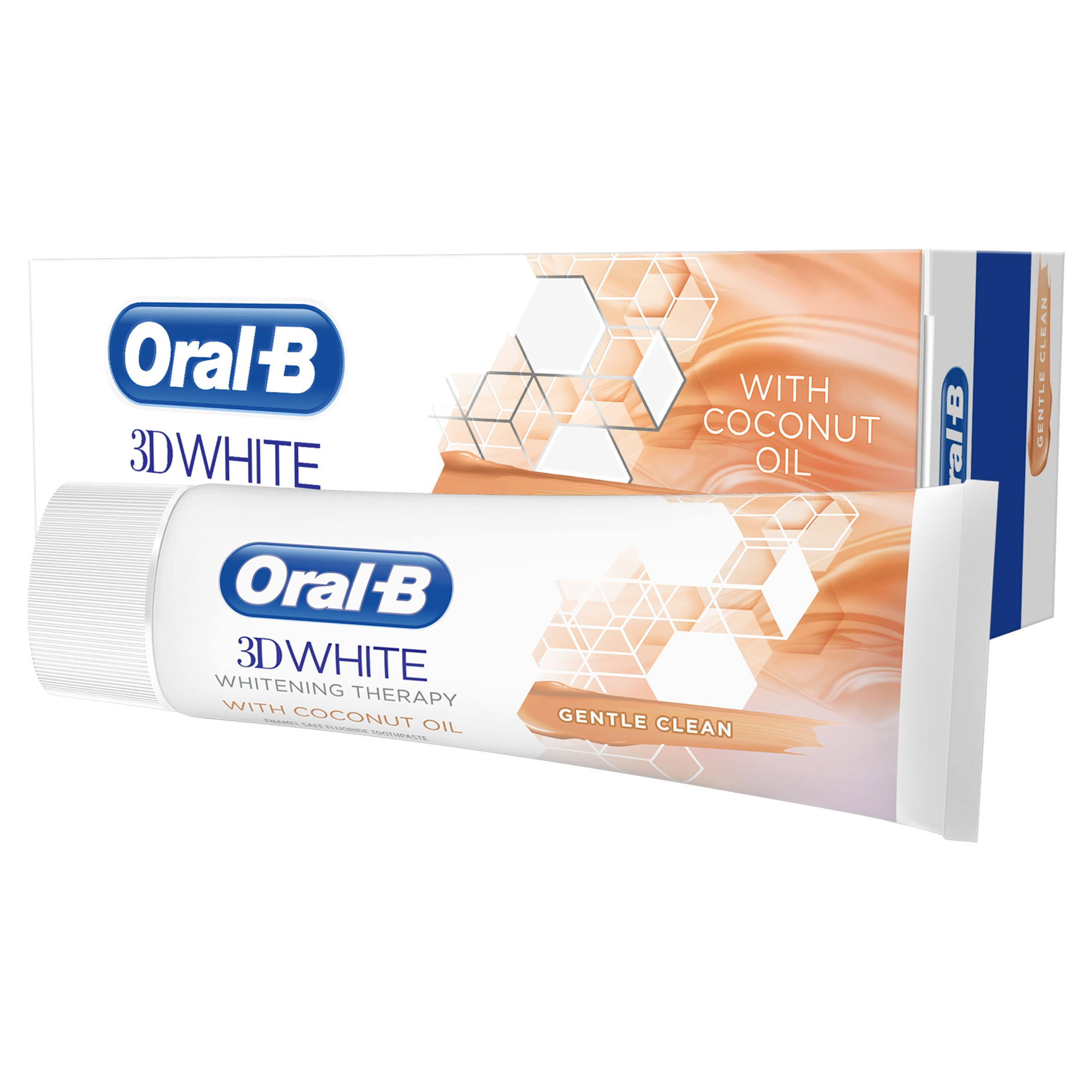 Oral-B 3d White Whitening Therapy Gentle Clean Toothpaste with Coconut Oil 75ml