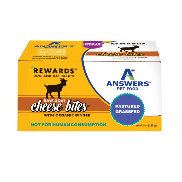 Rewards Raw Goat Milk Cheese Treat with Ginger 8 oz