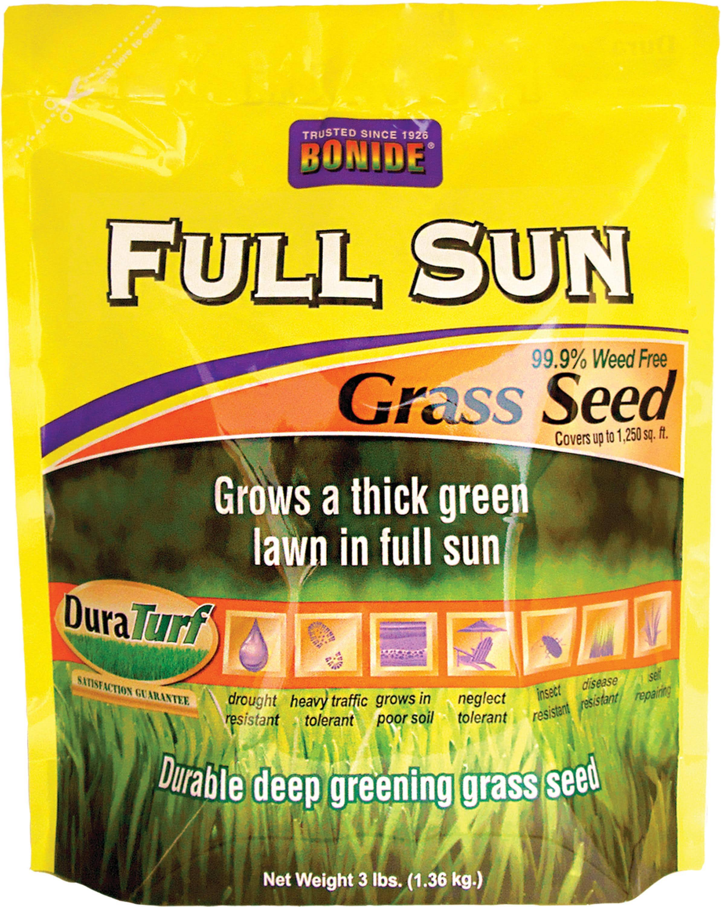 Bonide 60202 Full Sun Grass Seed, 3 lb Bag