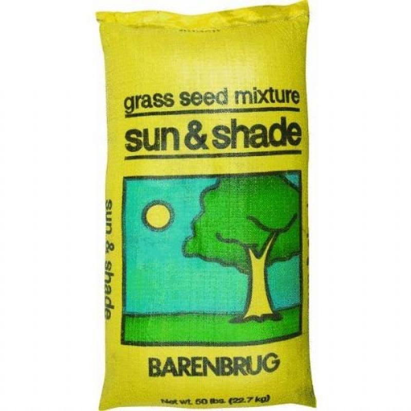 Barenbrug Grass Seed Sun & Shade Mix 50-Lbs. Covers 20 000 Sq. Ft. 98650