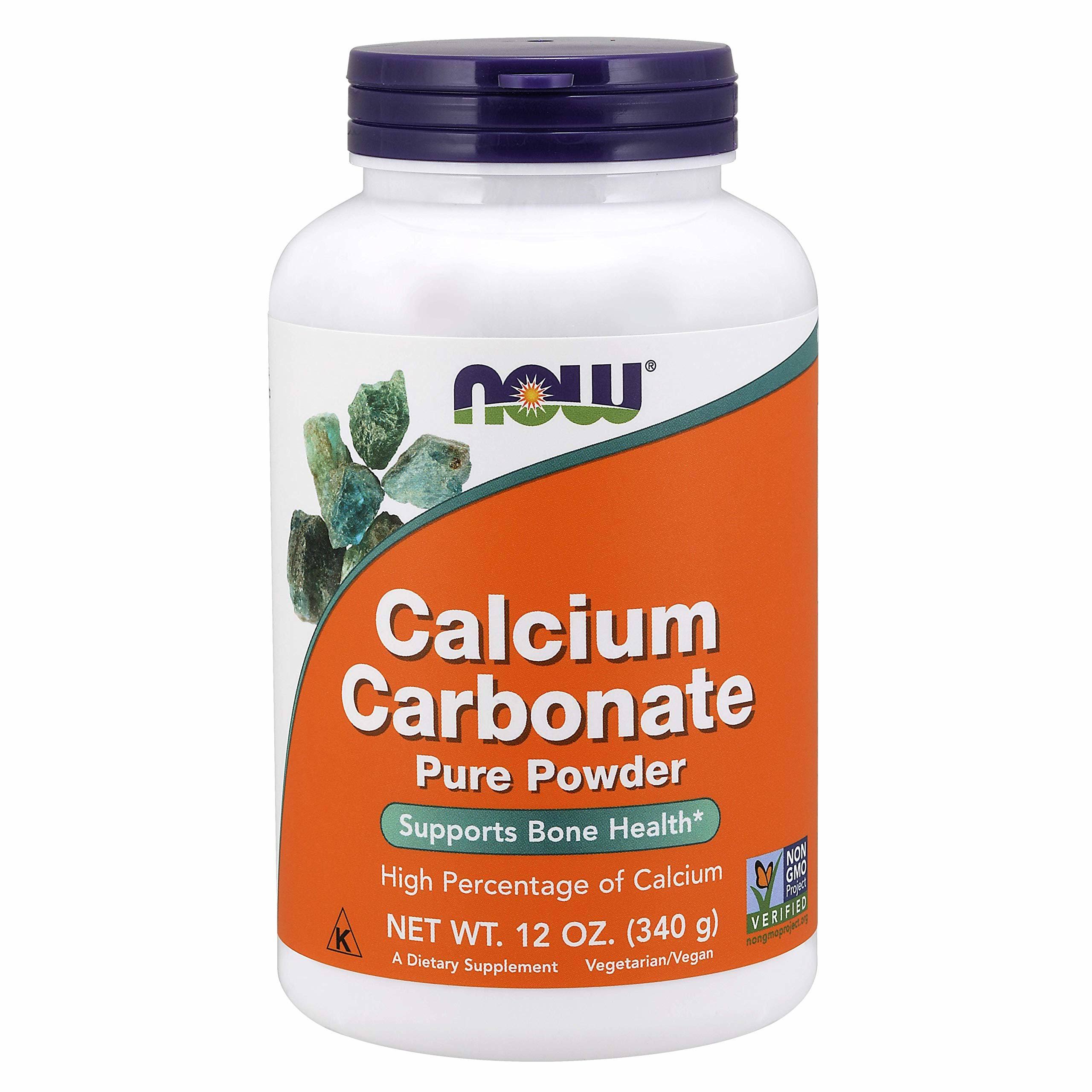 Now Foods Calcium Carbonate Pure Powder - 340g
