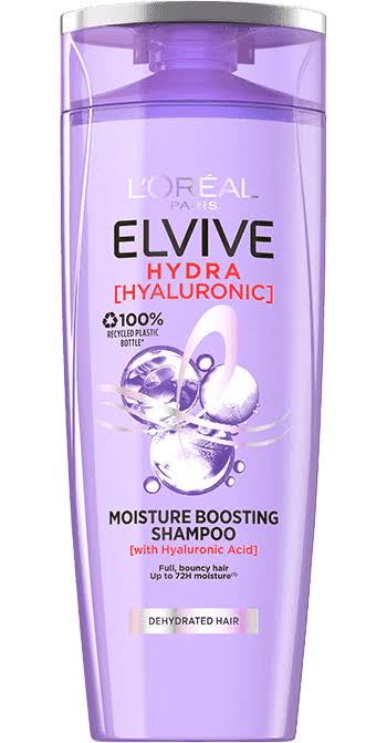L'Oréal Elvive Hydra Hyaluronic Acid Shampoo 400ml-No Colour