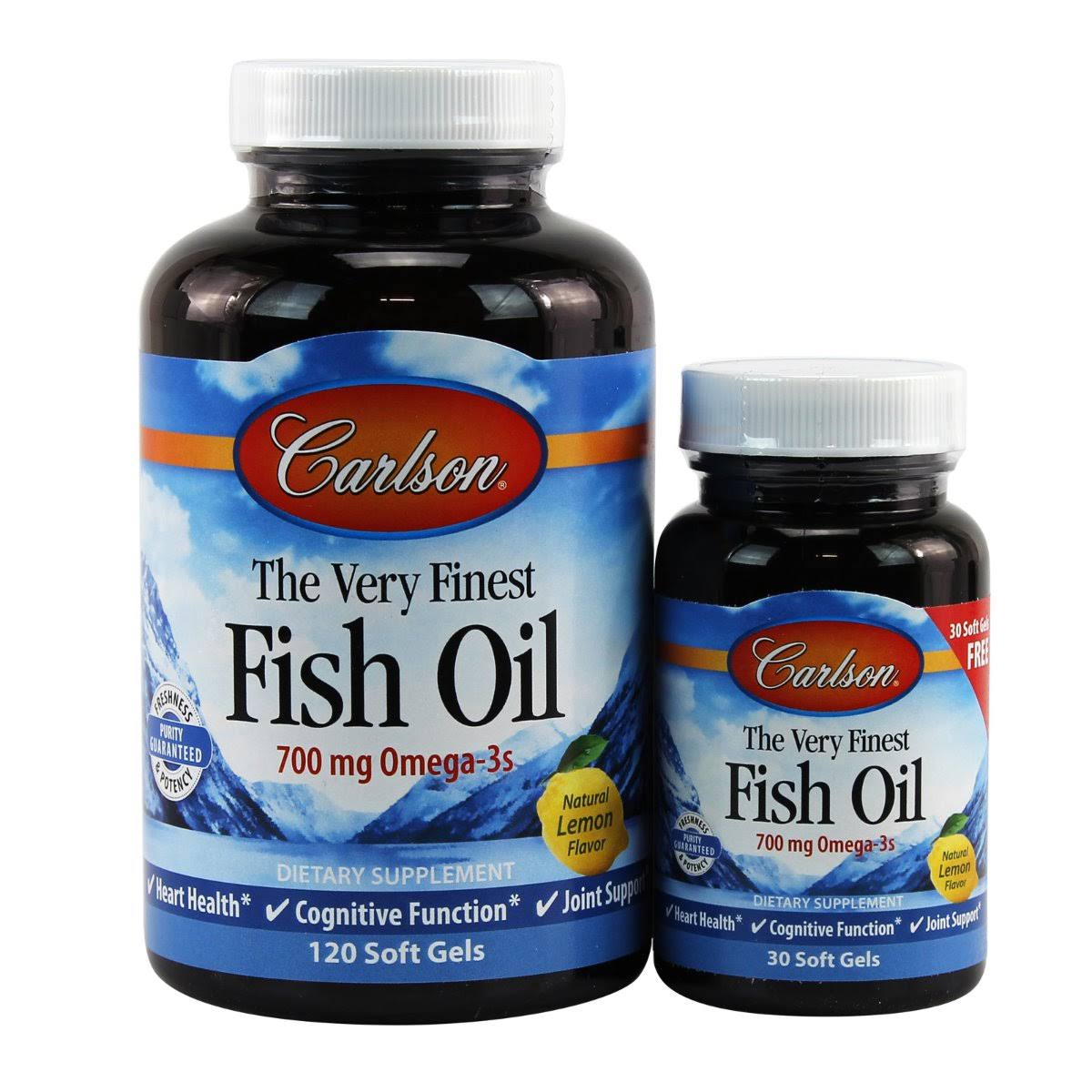 Carlson Labs The Very Finest Fish Oil Supplement - 150 Softgels
