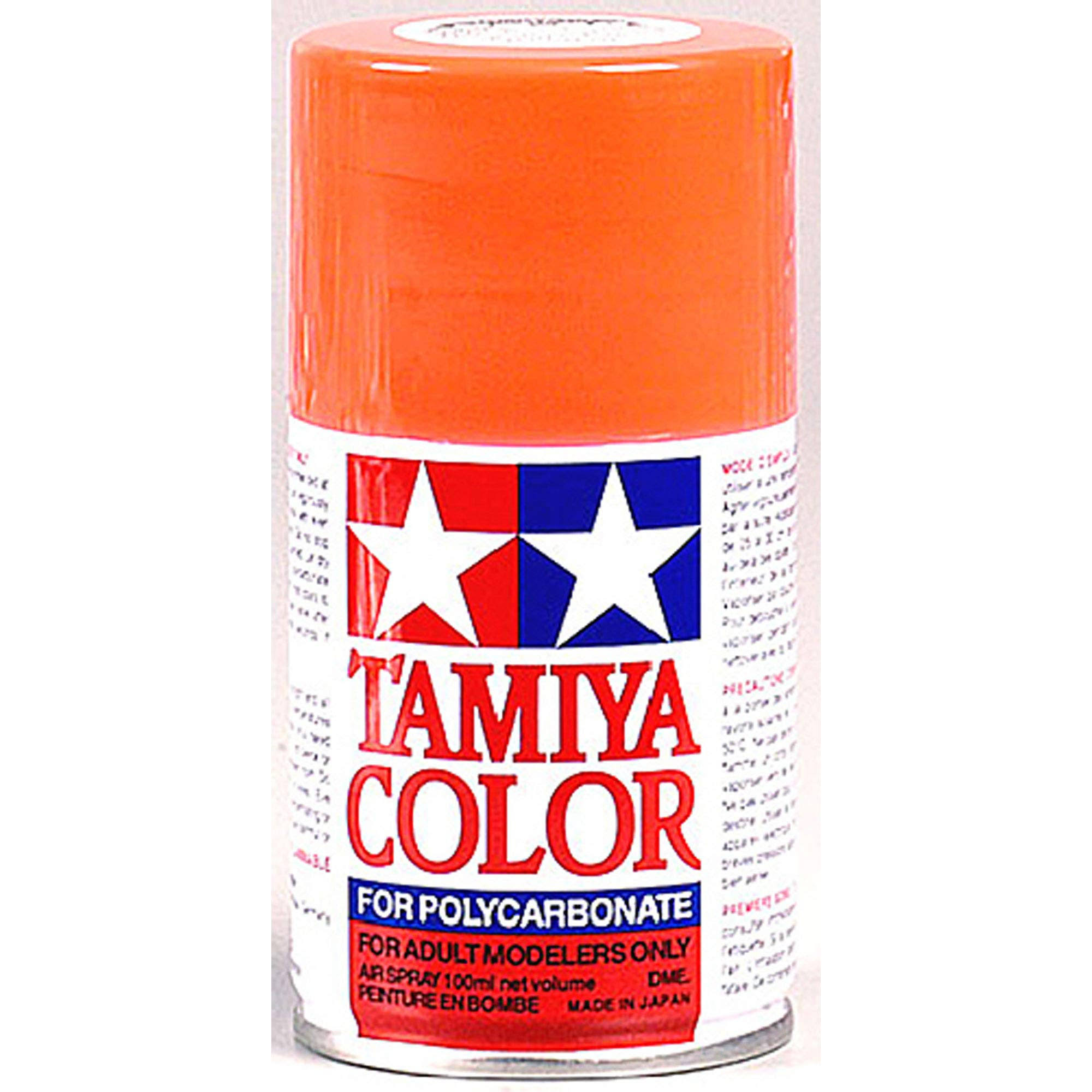 Tamiya Color Polycarbonate Spray Paint - Fluorescent Red