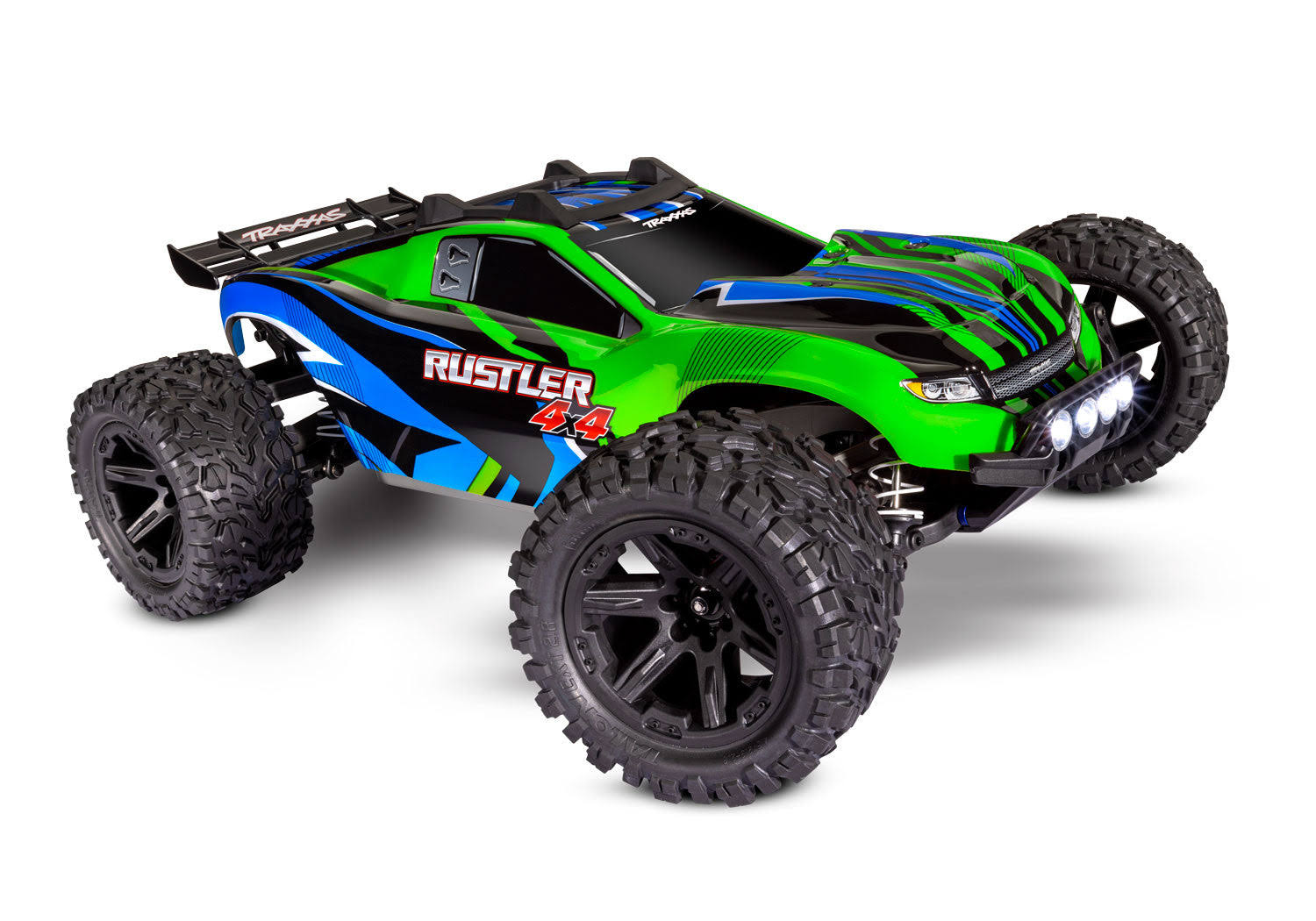 Traxxas Rustler 4x4 1/10 Stadium Truck RTR TQ - LED - with Battery & Charger (Green)