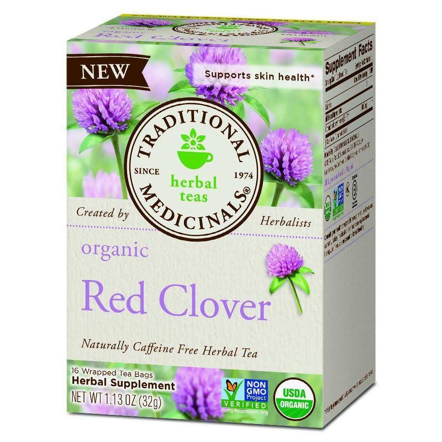 Traditional Medicinals Herbal Supplement, Organic, Red Clover, Tea Bags - 16 tea bags, 1.13 oz