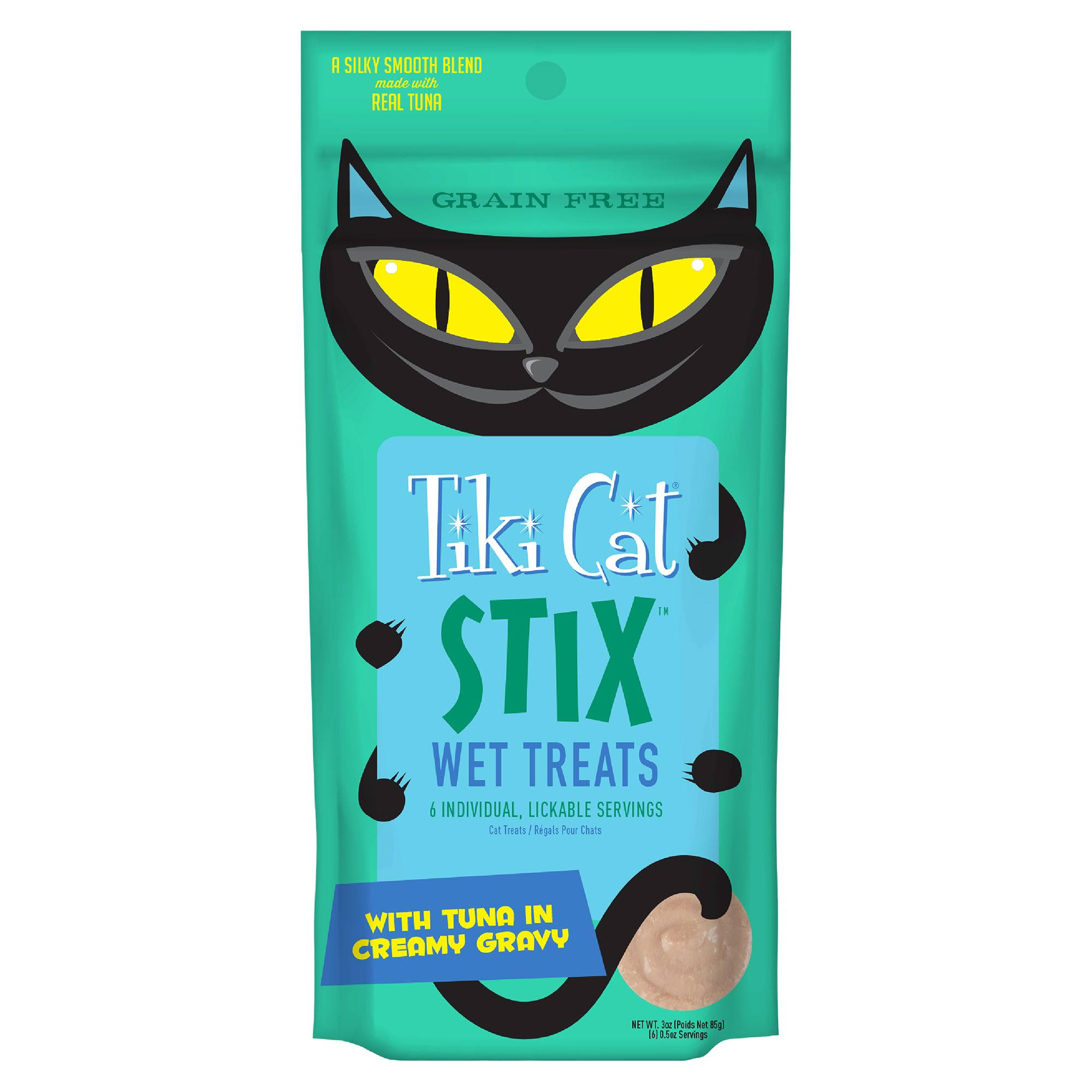 Tiki Stix Tuna Cat Treat Pouch 14G 6 Pack