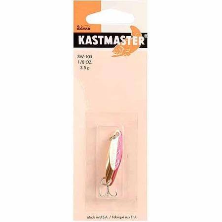 Acme Kastmaster Lure - Gold Neon Red, 1/8oz
