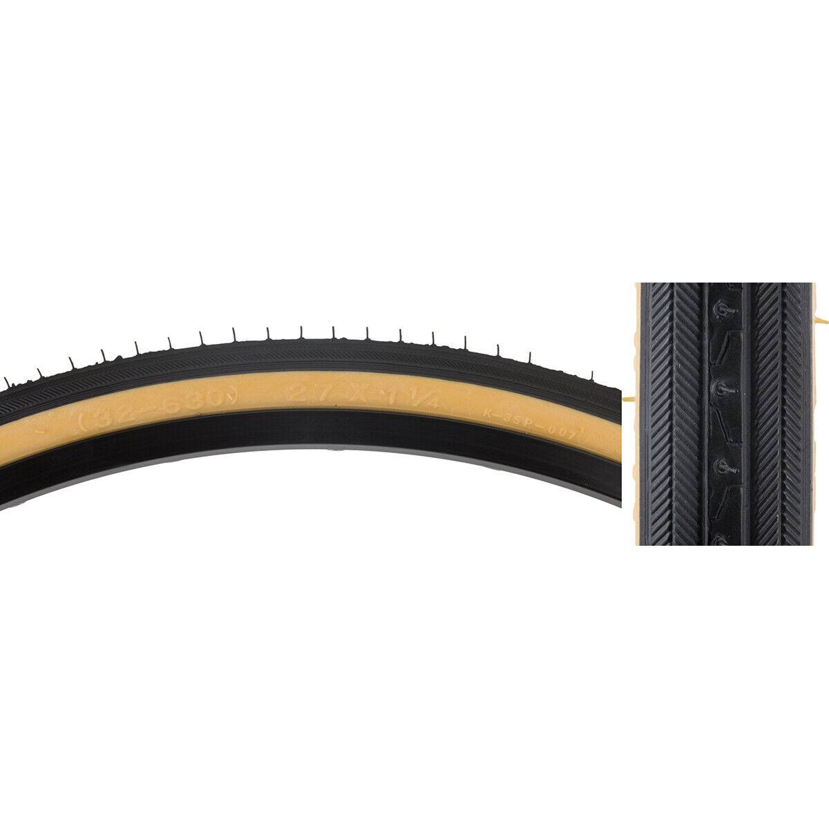 Sunlite Tyres 27x1-1/4 Black/Gm Red Hp90 K35 | Sports