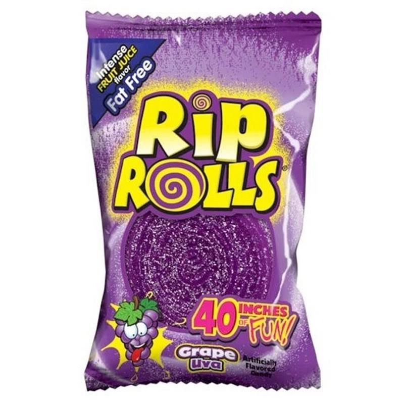Candy Mail UK Rip Rolls Grape 39g