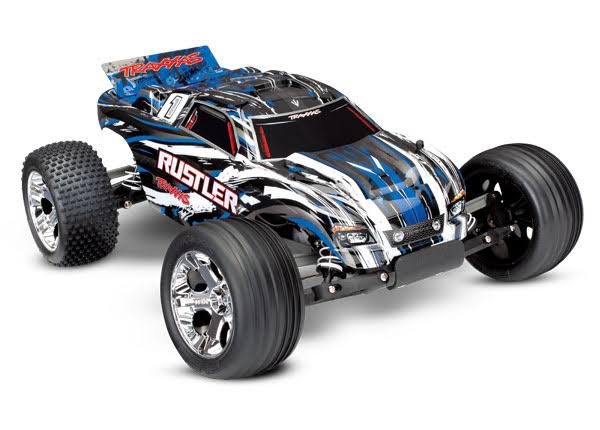Traxxas Rustler XL-5 with ID Technology RTR 2WD Truck (Blue)