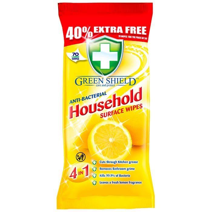 Greenshield Disinfectant Surface Wipes Lemon Fresh 70s