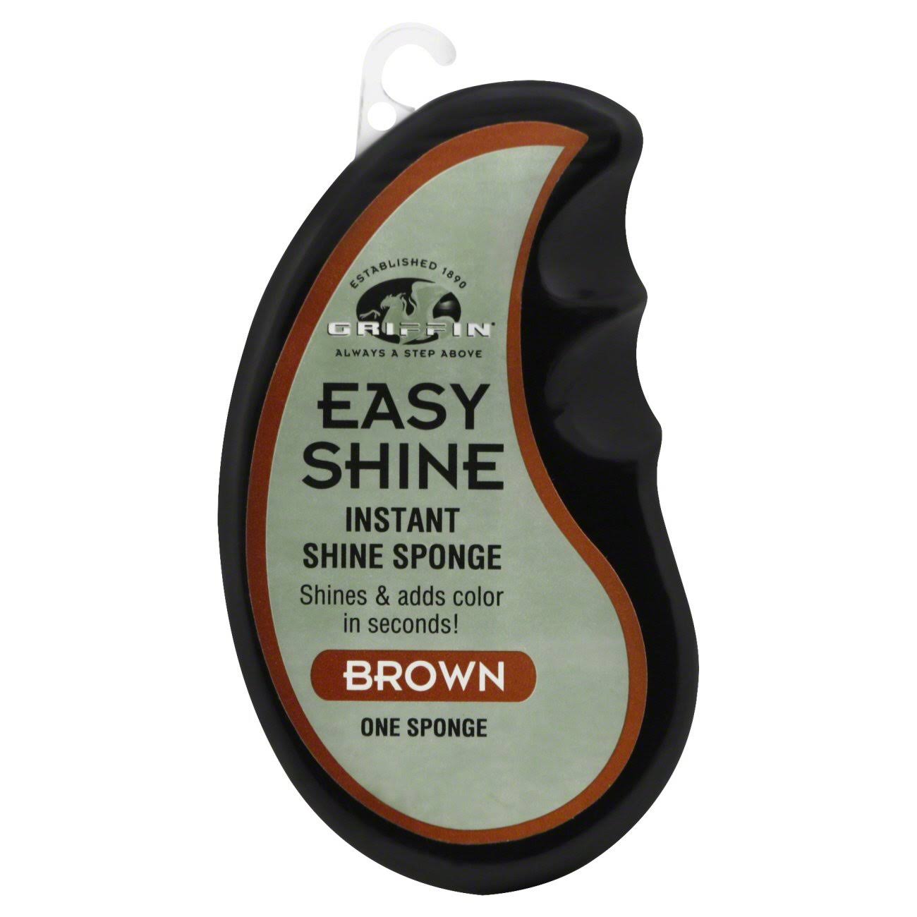 Griffin Easy Shine Instant Shoe Sponge - Brown