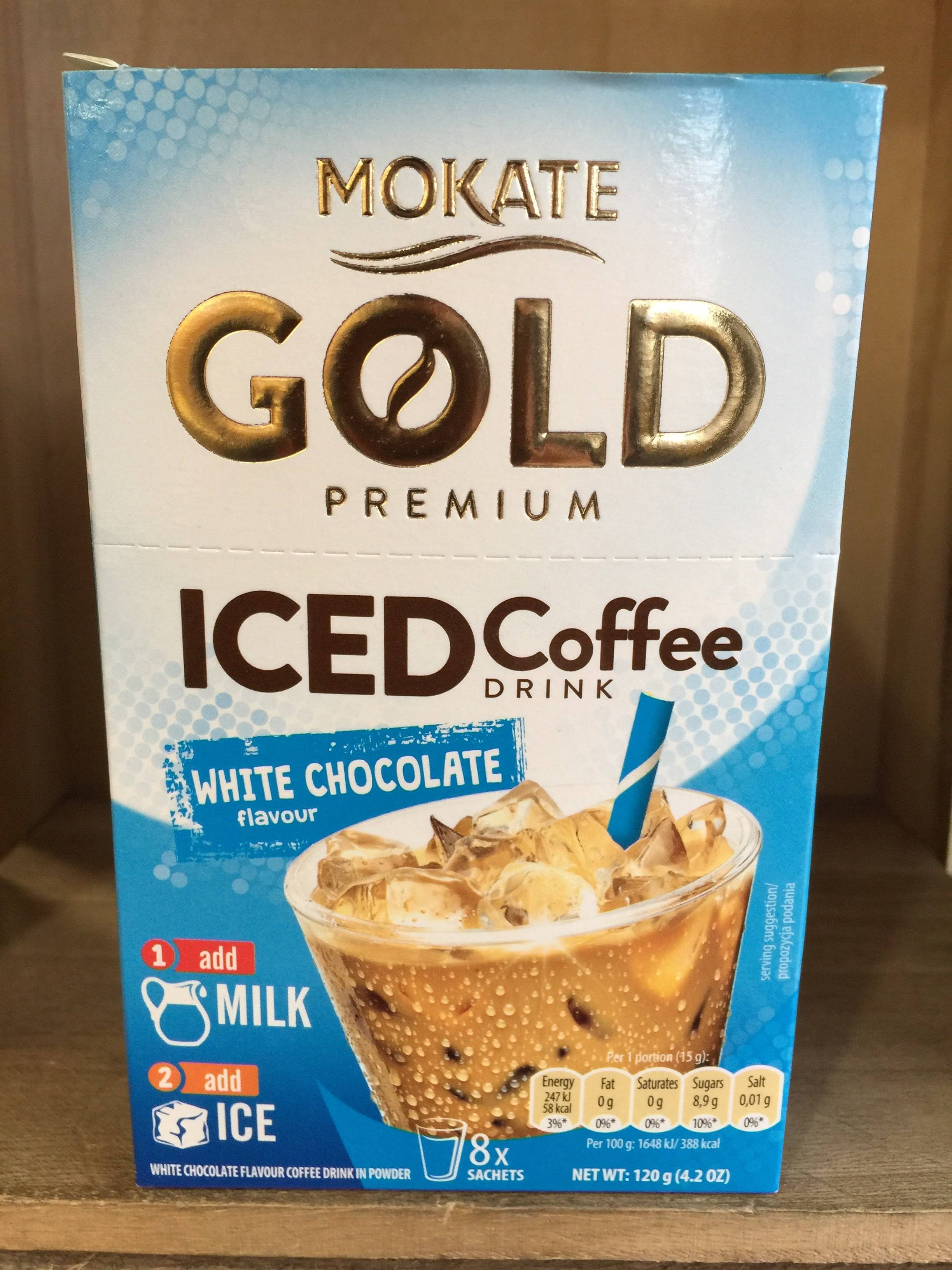 Mokate Gold Premium Iced White Chocolate Coffee Drink 8 Sachets