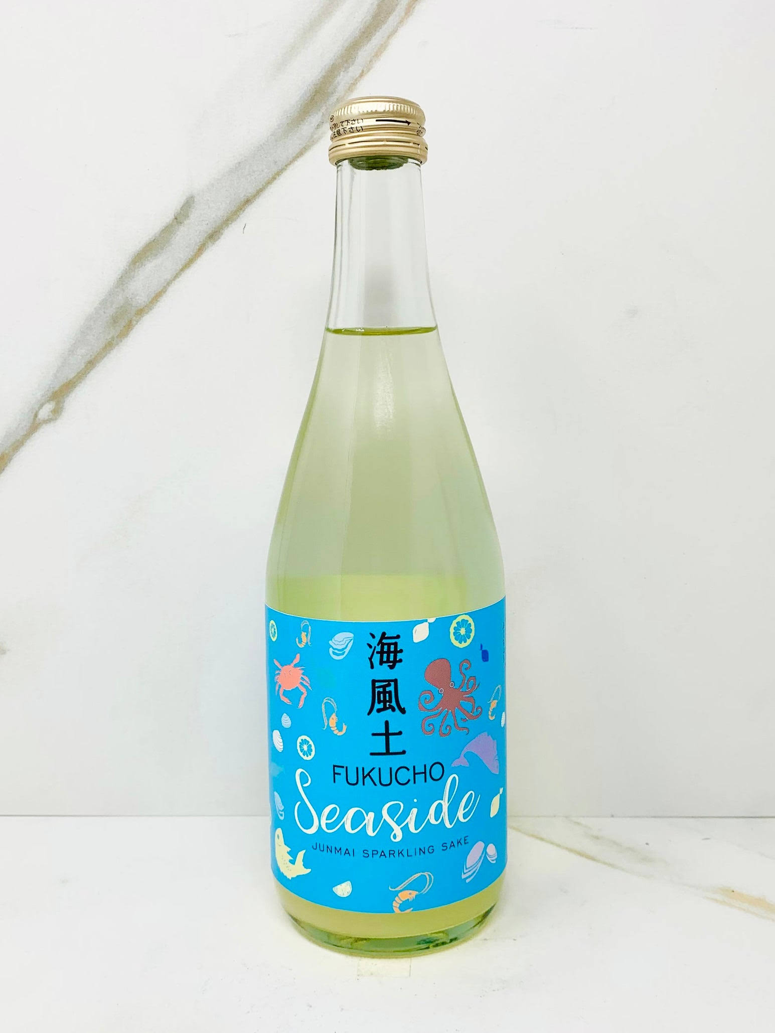Fukucho Seaside Junmai Sparkling Sake - 500 ml