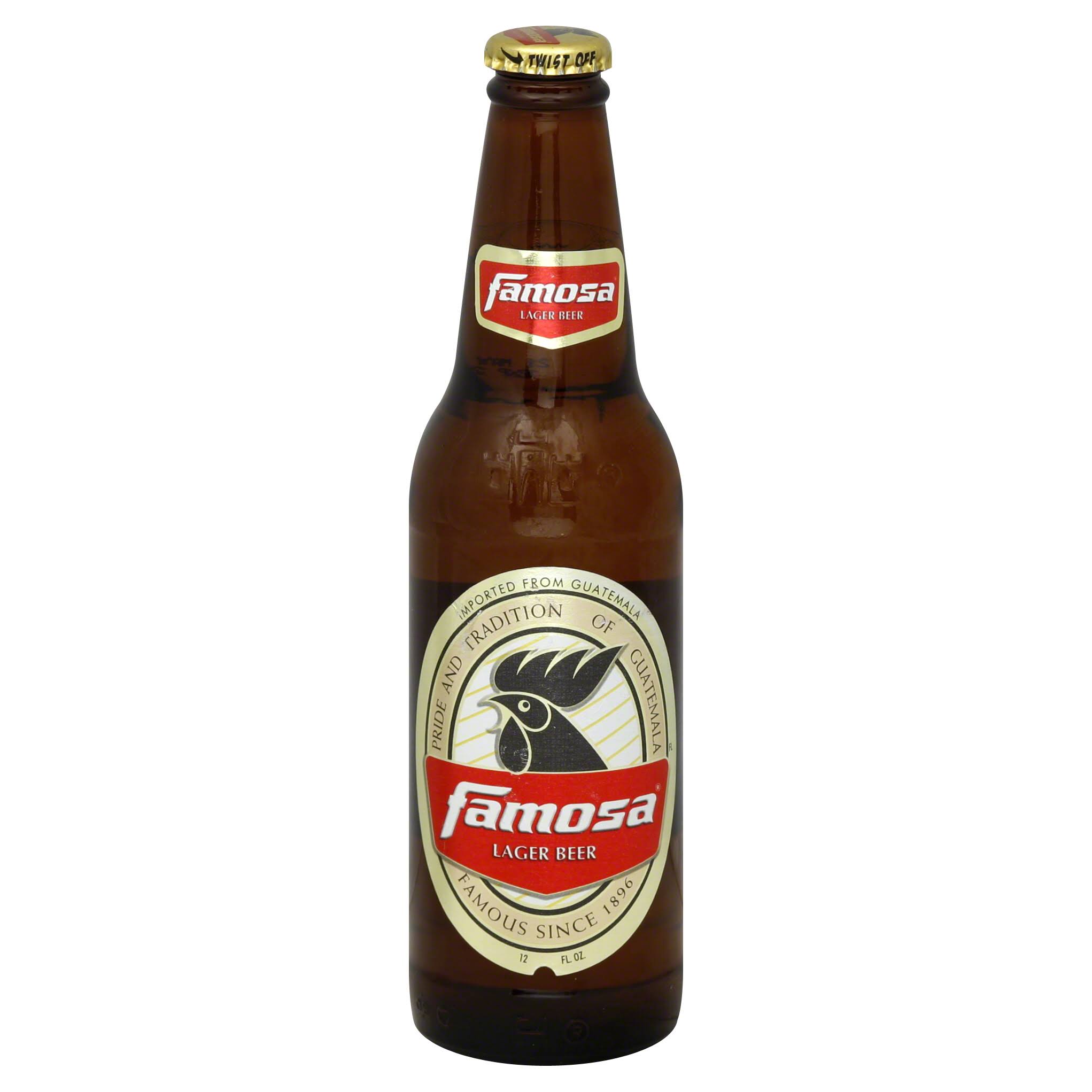 Famosa Beer, Lager - 12 fl oz