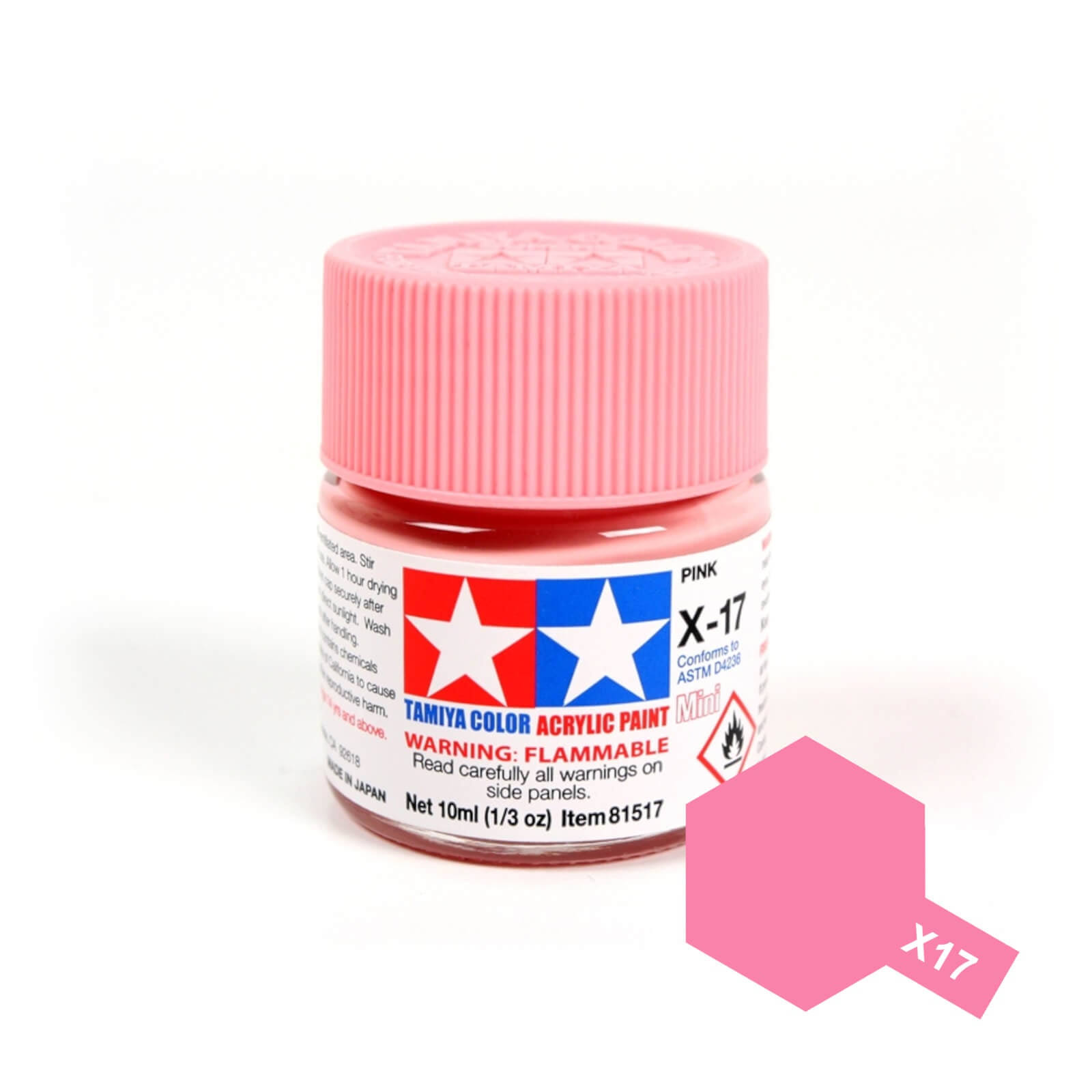 Tamiya Mini Acrylic X-17 Pink 10ml