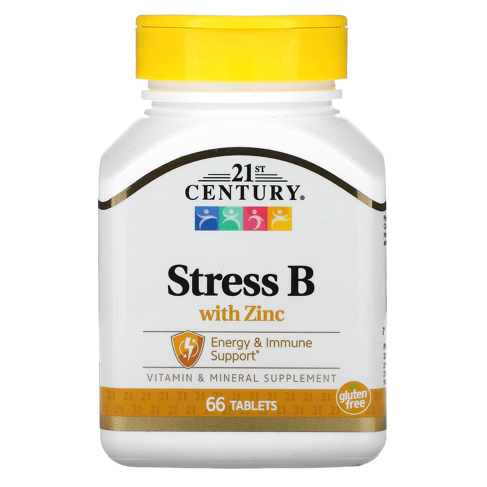 21st Century Stress B with Zinc Supplement - 66 Tablets
