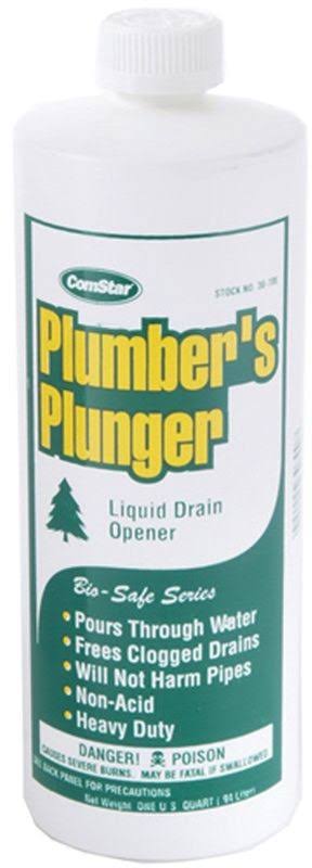 Comstar Plumbers Plunger Liquid Drain Opener - 1qt