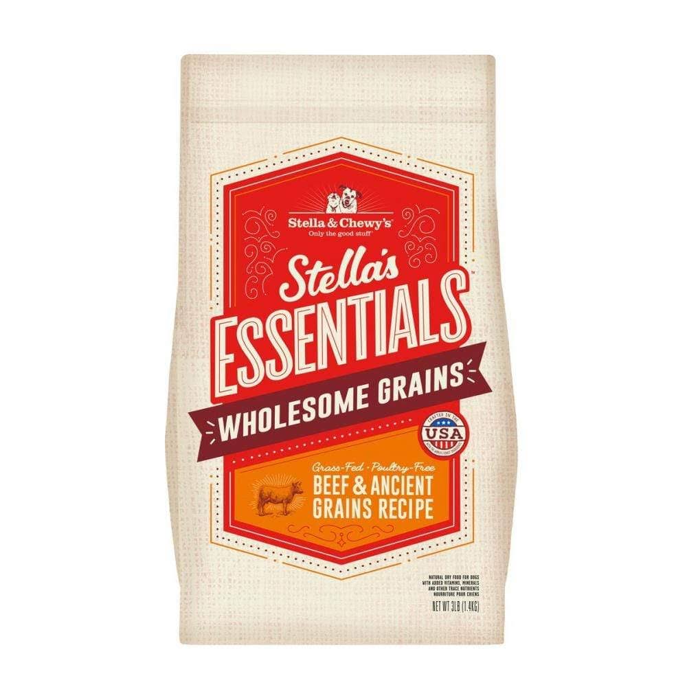 Stella & Chewy's Essentials Ancient Grains Grass-Fed Beef Dog Food 25-Lb.