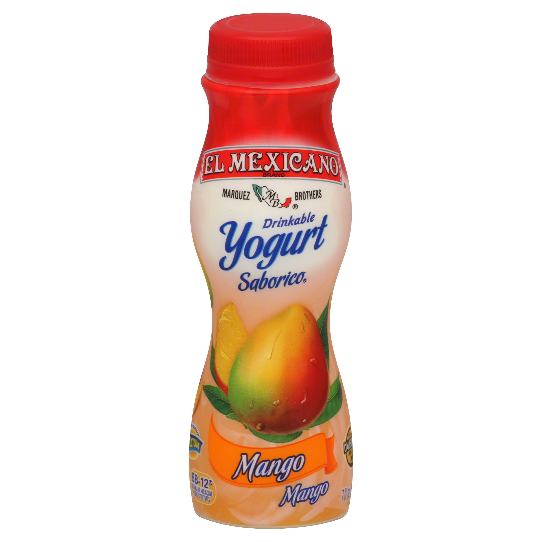 El Mexicano Drinkable Yogurt, Mango - 7 fl oz