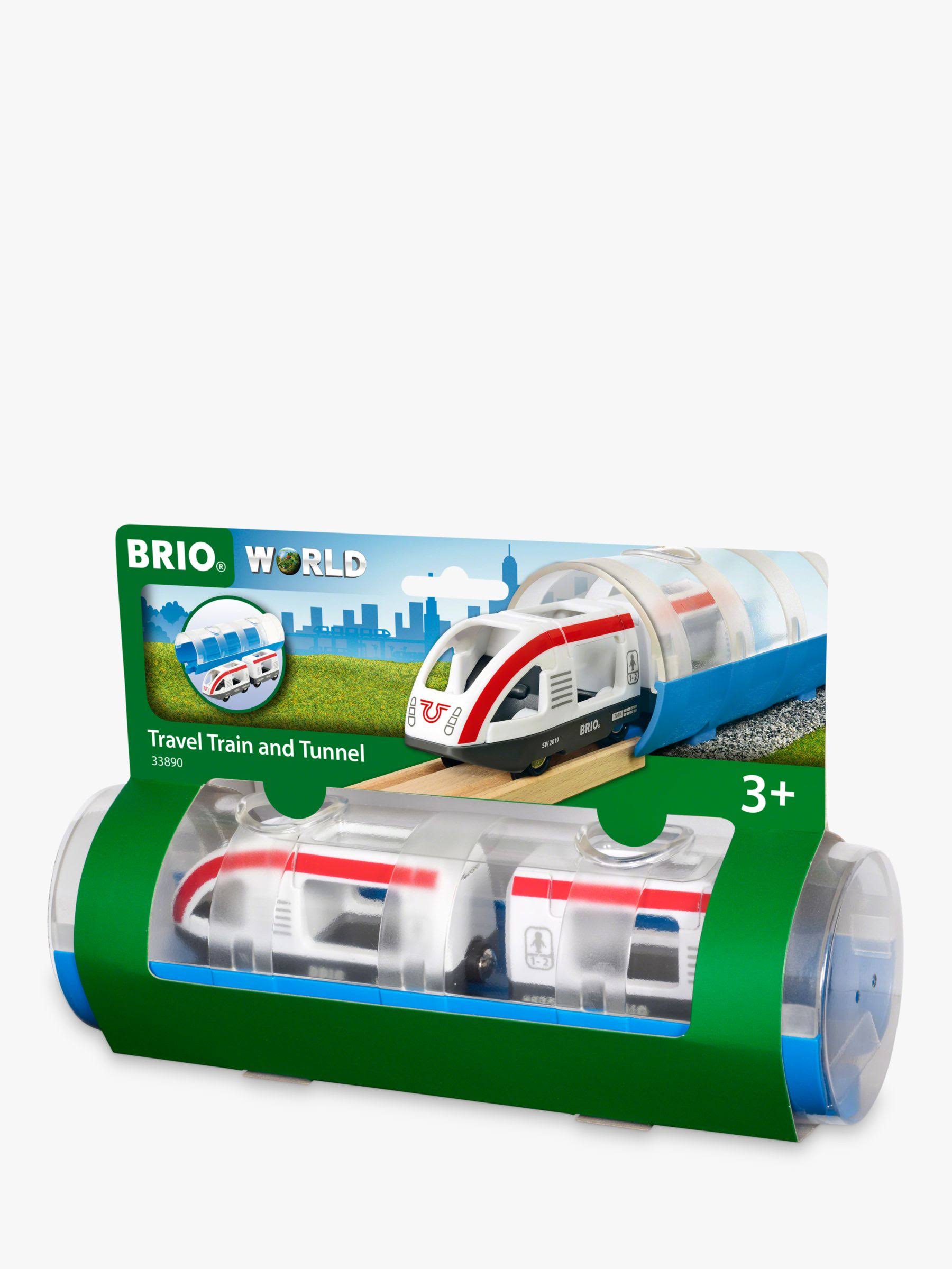 BRIO 33890 Tunnel & Travel Train for Wooden Train Set