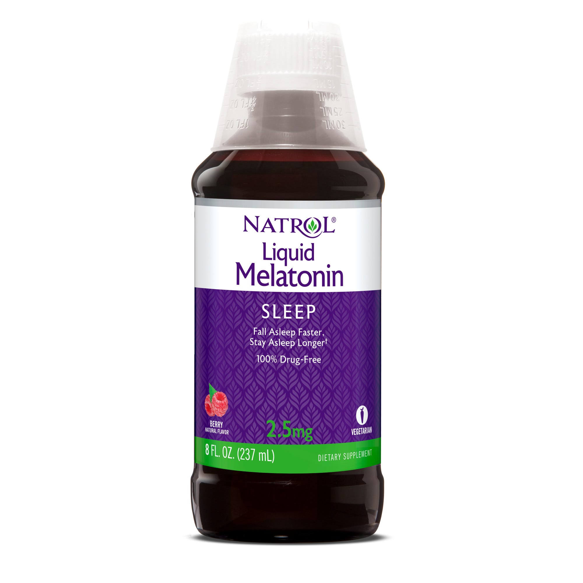 Natrol Melatonin, Sleep, 2.5 mg, Berry, Liquid - 8 fl oz