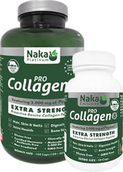 Naka Pro Collagen Bovine 2000mg 120 Capsules