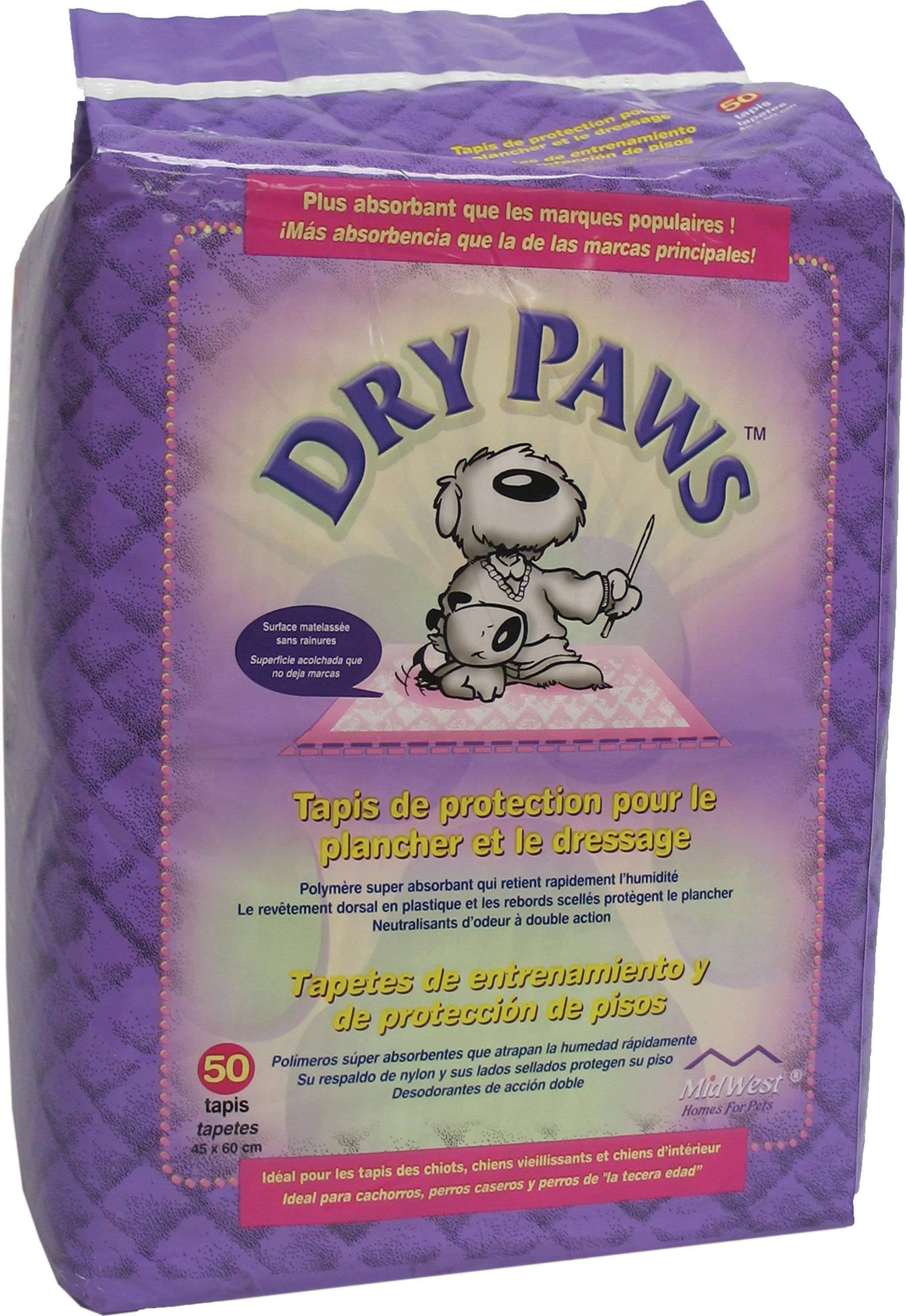 MidWest Dry Paws Training and Floor Protection Pads - 23-5/8"x17-3/4", 50pk