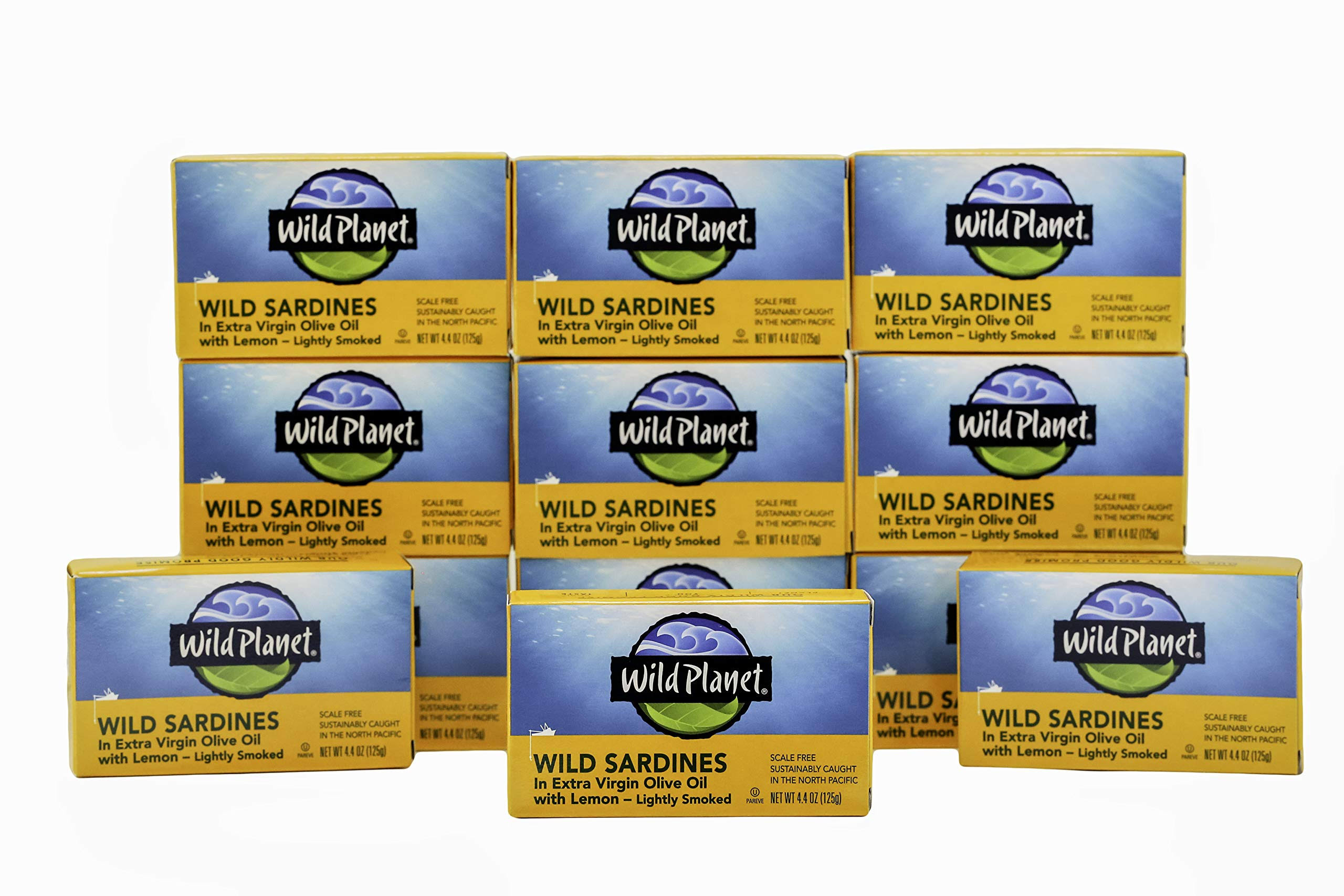 Wild Planet Wild Sardines - Extra Virgin Olive Oil with Lemon, 4.375 oz