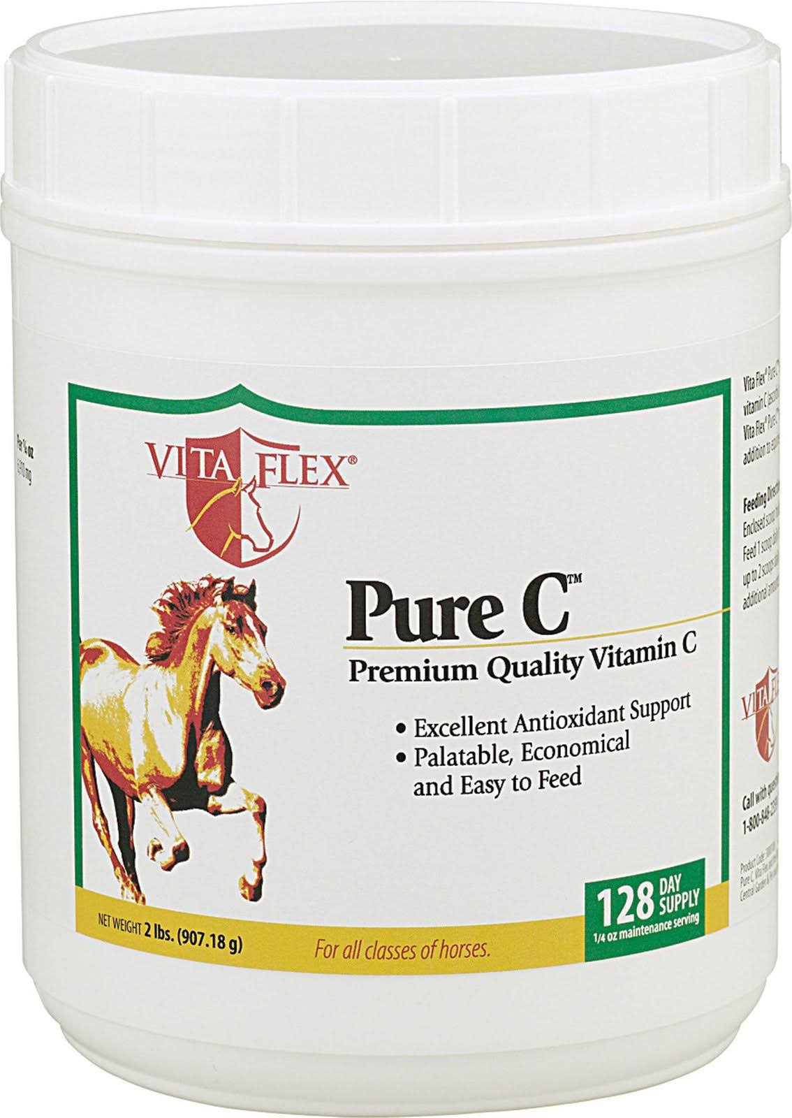 Farnam Pure C Premium Vitamin C Supplement for Horses, 2lb / 128 Days