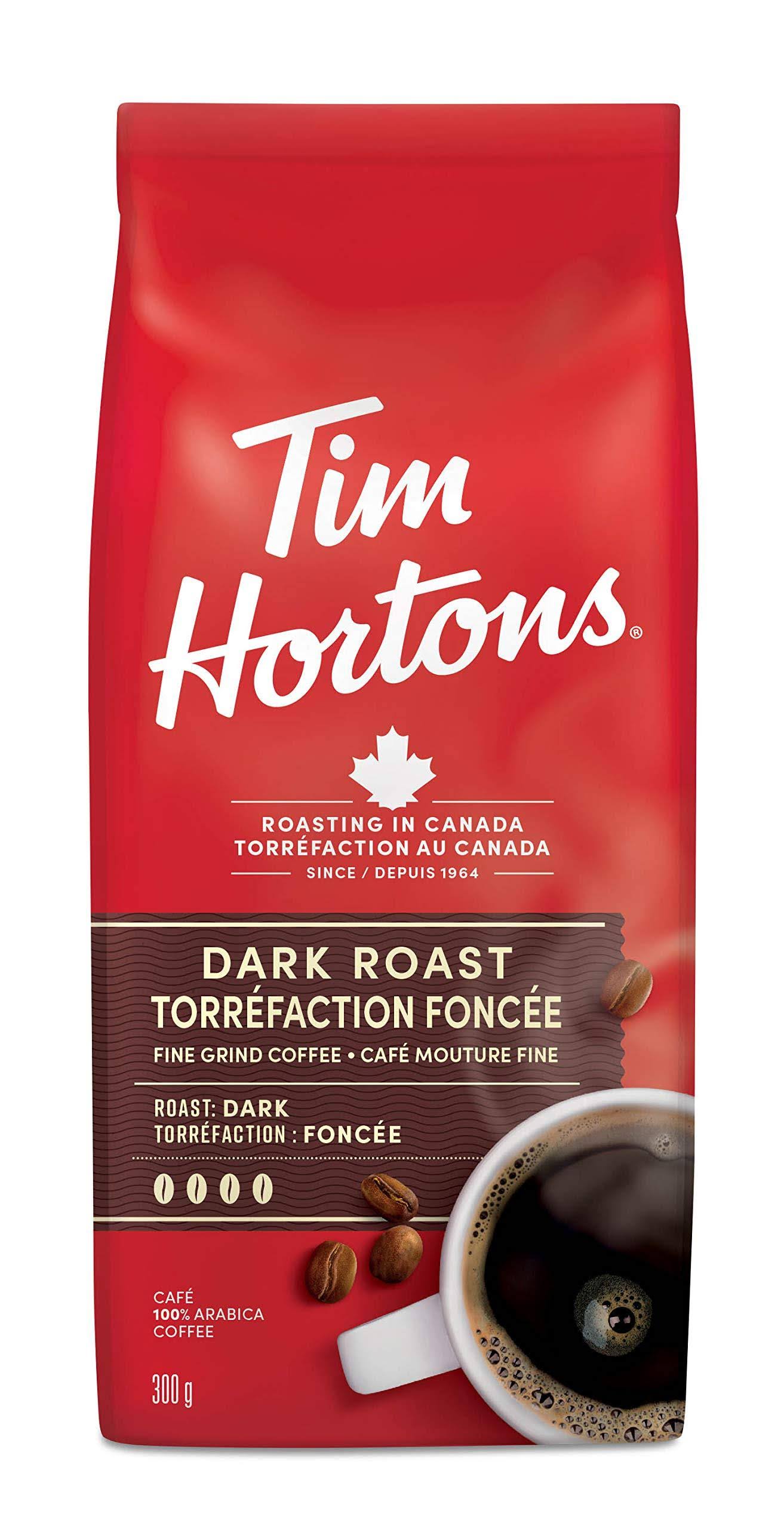 Tim Hortons Dark Roast Fine Grind Coffee - 300g
