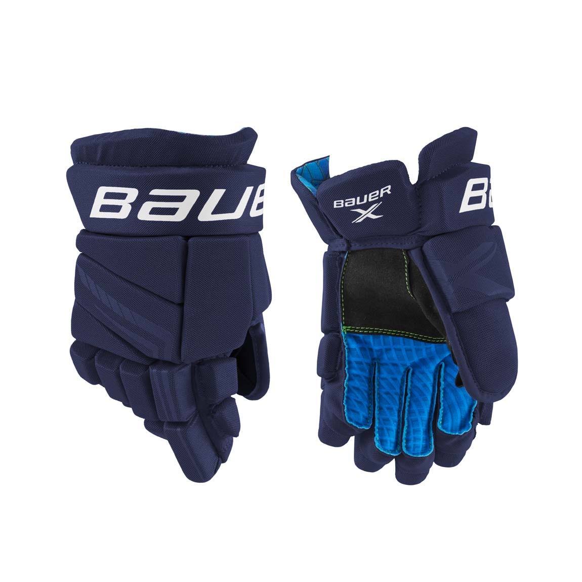 Bauer x Hockey Gloves - Junior - Navy - 11.0"