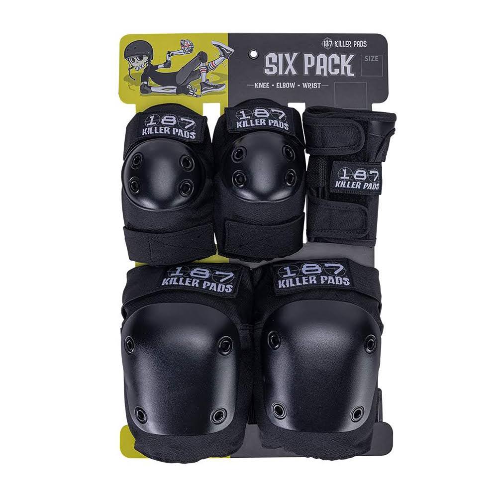 187 Adult Six Pack Protection Set - Black