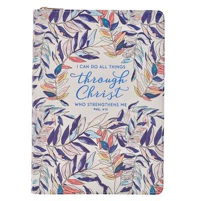 Journal All Things Through Chr by Christian Art Gifts Inc